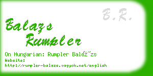 balazs rumpler business card